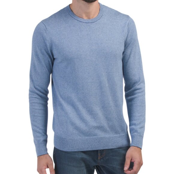 NEW BONOBOS Cotton And Cashmere Blend Crew Neck Sweater for men 362mn - Picture 1 of 3